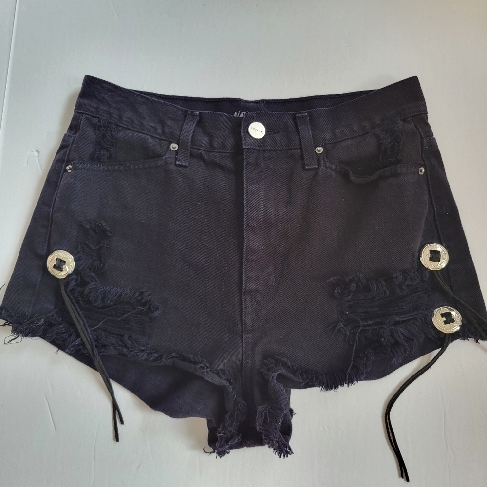 Nasty Girl Distressed Jean Shorts.